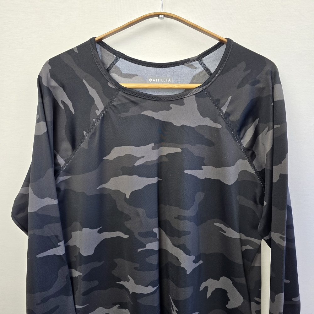 Athleta Camo Long Sleeve Top | Size XL - Picture 4 of 11
